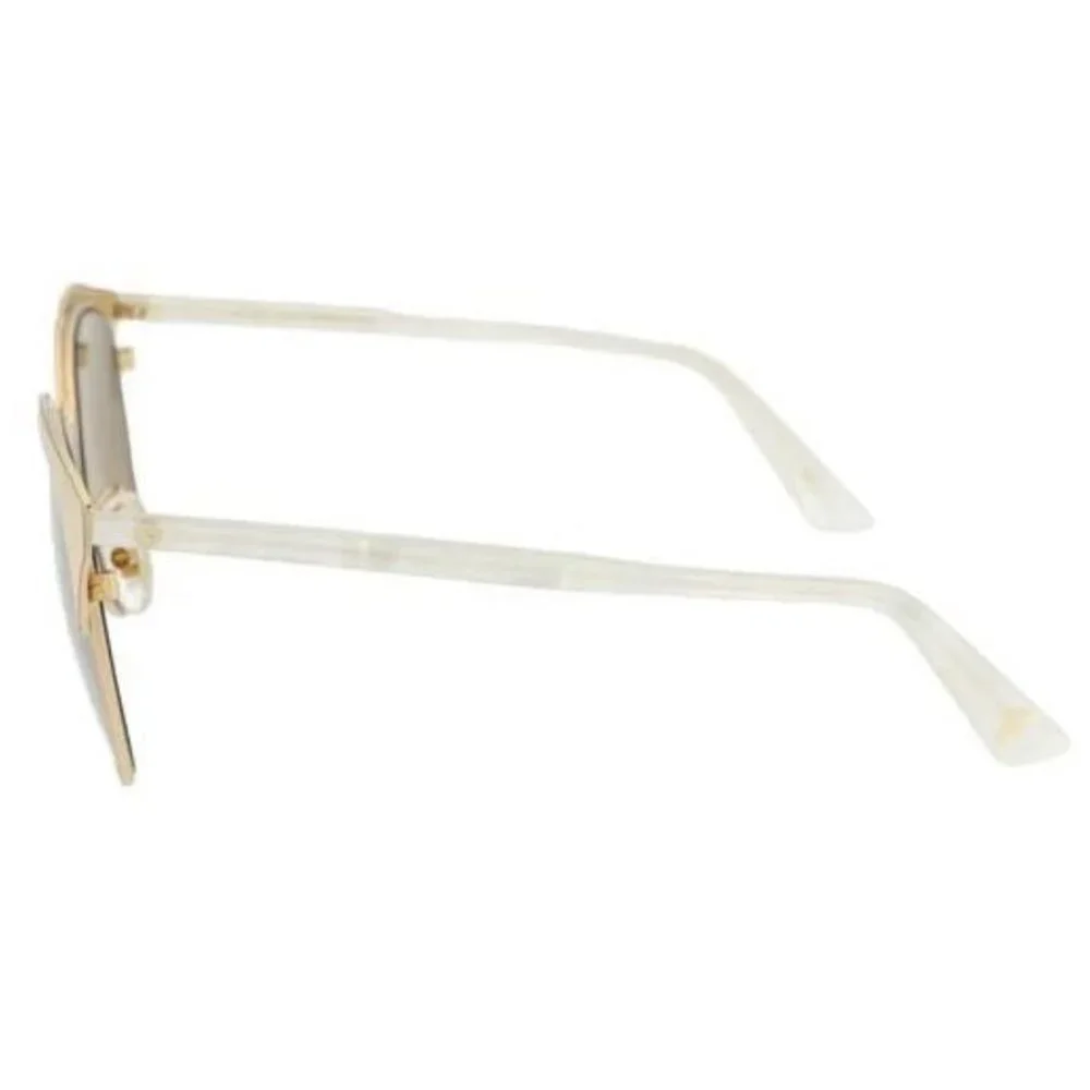 GUCCI Endura Gold 55mm Clubmaster Cat Eye Sunglasses NEW